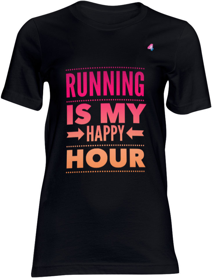 Running Is My Happy Hour - T-shirt